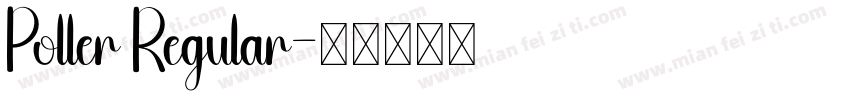 Poller Regular字体转换